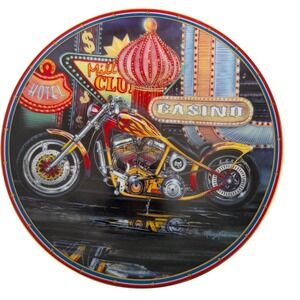 Easyriders Plate Collection Las Vegas Miller Lite Casino Hotel Biker Art 1995USA